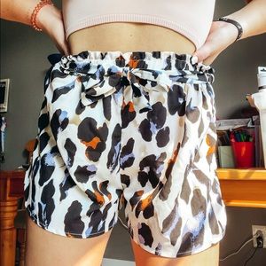 SHEIN leopard print shorts